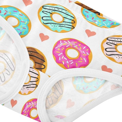 Joisal Florals Girls Underwear Toddlers 2t Cotton Girl Panties Cute Colorful Donuts Sweets White Underpants Briefs4