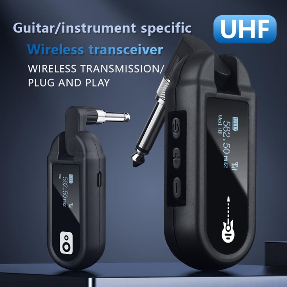 M02 UHF Bezprzewodowy nadajnik i odbiornik do gitary Skrzypce Electric Piano Klawiatura Instrument Elektryczny