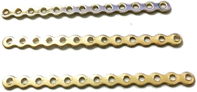 50pcs Connector Multy Necklace Tassel Earrings Beads Spacers Charms Jewelry Making Accessories 13 Hole Size45x3.5mm, KC Gold Plated