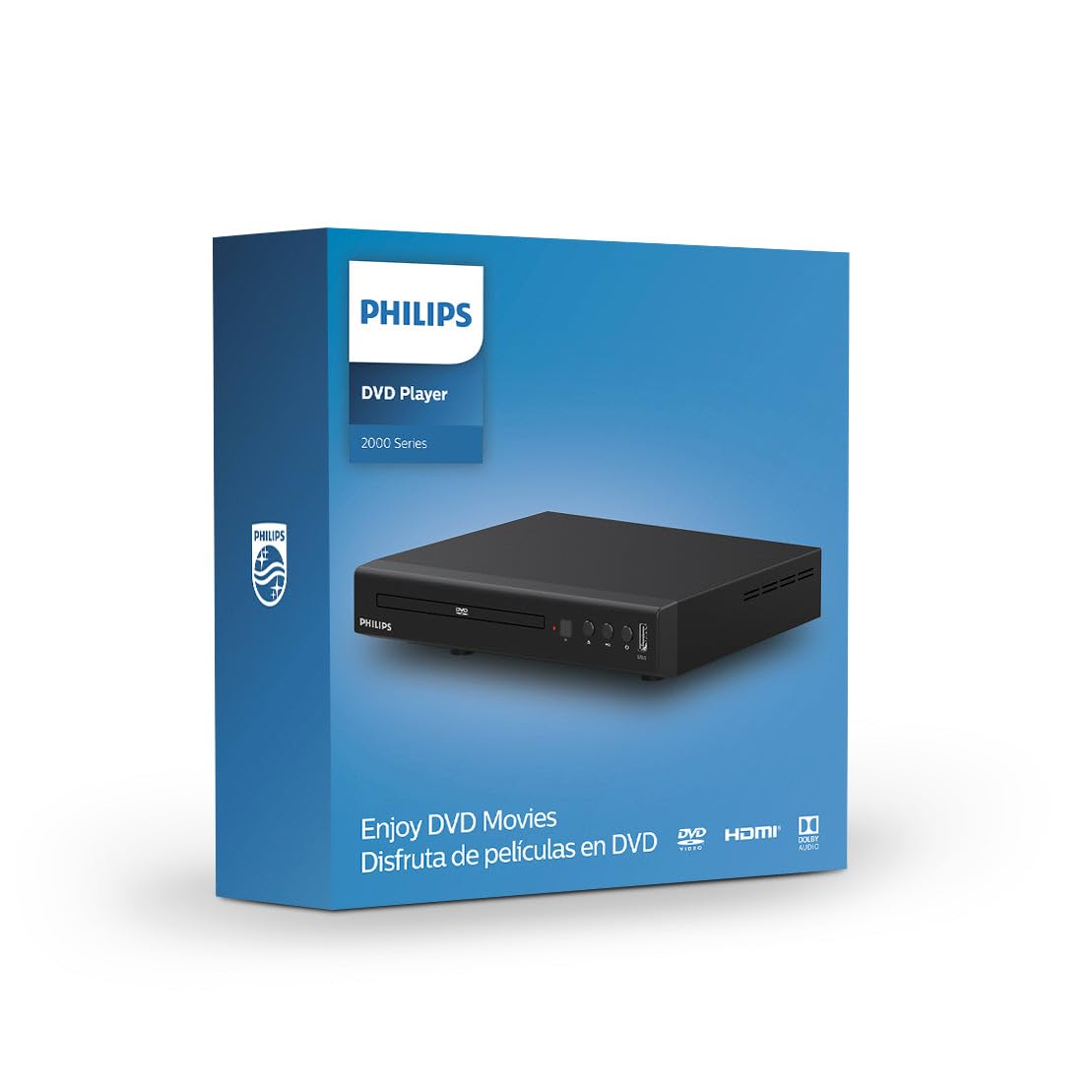 Philips Lecteur DVD TAEP200/20 - Modèle 2021 - Pour presque tous les formats de disques - USB Media Link - Noir