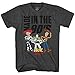 Produktbild Mens Toy Story Group Shirt - Woody, Buzz Lightyear, Rex & Pizza Planet - Made in The 90s Classic T-Shirt (Heather Grey, Small)