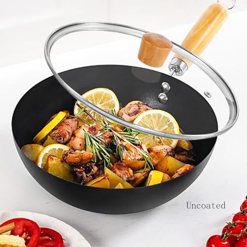 Sartén Wok de Hierro Fundido con Asa Anticalor, 22 cm miniatura 3