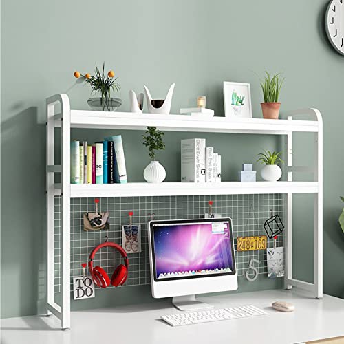Étagère À Poser Sur Bureau Pour Bibliothèque,Étagère Organisateur De Moniteur En Bois, Étagère De Rangement De Bureau Polyvalente Pour Bureau Et Déco À Maison, 4 Tailles ( Color : A , Size : 95CM ) Cover