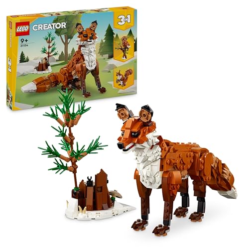 LEGO Creator Waldtiere: Rotfuchs, Tiere-Set mit Fuchs, Eule und...