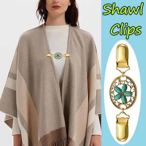 Image of Vintage Shirt Dress Cardigan Clip, Waist Clip for Women, Sweater Shawl Brooch Jacket for Clothing