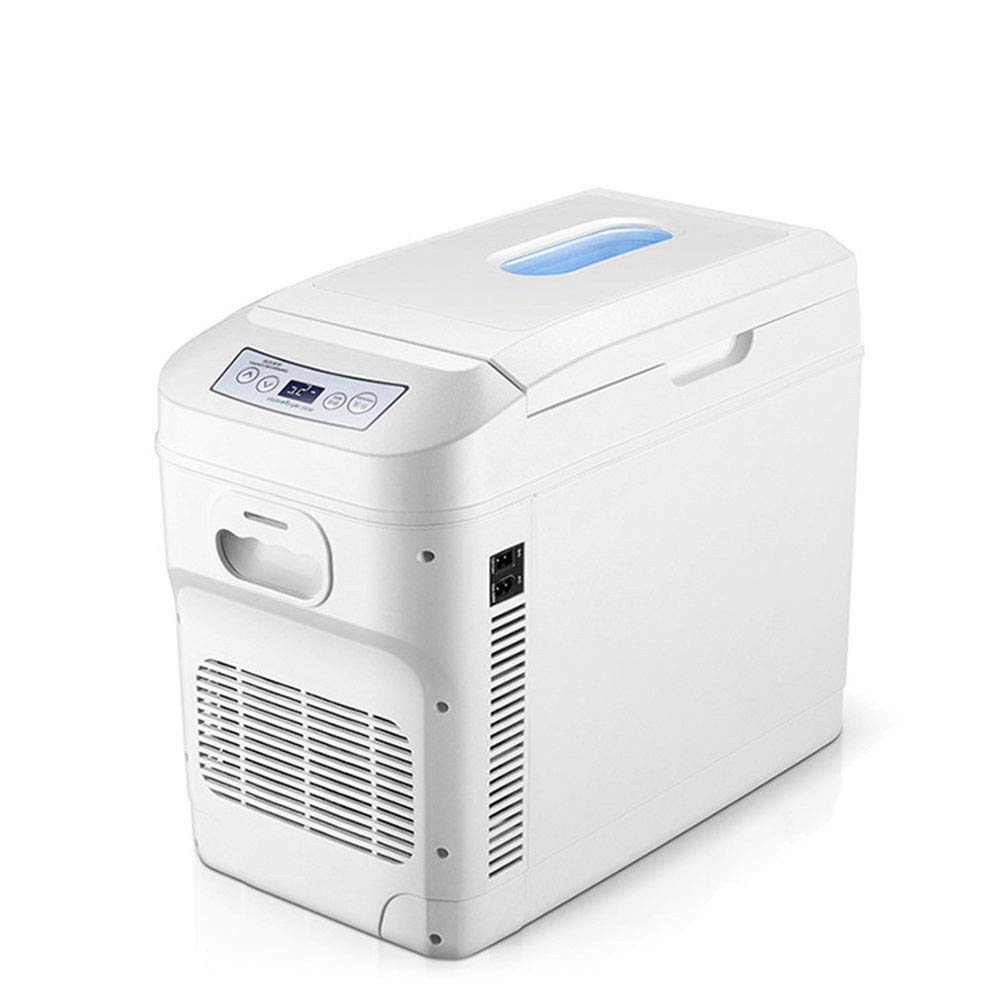Mini Frigo,Frigorifero Portatile 28L, Frigorifero Compatto per Piccole Auto Congelatore, Raffreddamento E Riscaldamento,AC/DC(12V/24V/110~240V),Pannello LCD Digitale,Muto,Mini Frig