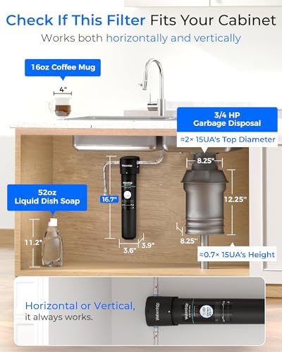 Image of Waterdrop 15UA Under Sink Water Filter System with 2 Filters, 4 Years