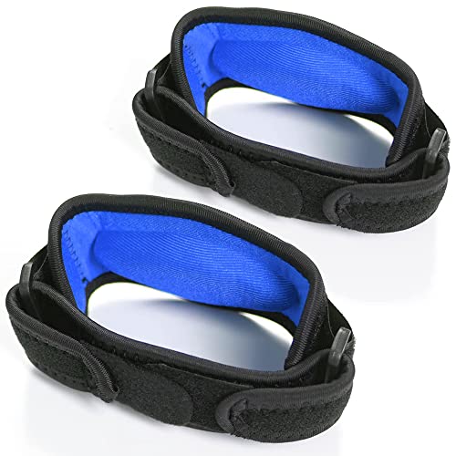 Coderas para Epicondilitis - Coderas para Tendinitis - 2 Unidades - Banda Epicondilitis para el Codo - Cintas para Codo de Tenista - Sirven en Cualquier Deporte (Azul)