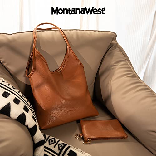 Image of Montana West Slouchy Hobo Bags for Women Soft Designer Shoulder Purses Ladies Top Handle Handbag