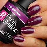 lackspray bordeauxrot purple Pink Gellac 173 Bordeaux UV Nagellack. Professionelle Gel Nagellack shellac für mindestens 14 Tage perfekt glänzende Nägel