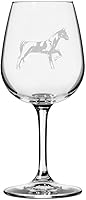 Vista 38 de Abaco Barb Body Horse - Copa de vino grabada multiusos (12.75 onzas)