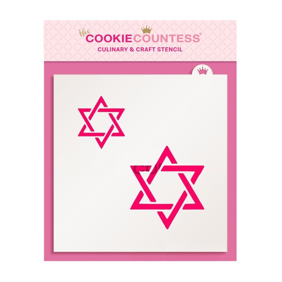 Star of David 2 Sizes Stencil