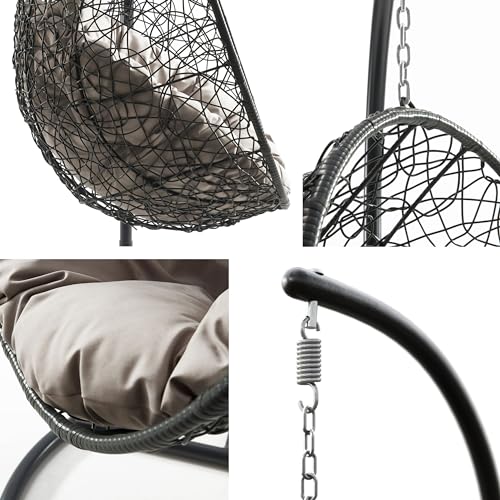 Hängesessel Kissen 105x105x12cm - Weiches Sitzpolster Für Eierstuhl & Hängesessel