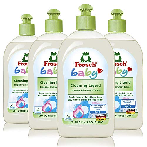 Frosch Baby Cleaning Liquid, for Toys, Dishes, and More 16.9 oz (Pack of 4)â€¦