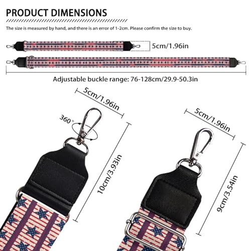 Image of Halloween Handbag Strap Canvas Purse Strap Colorful Bat Black Shoulder Strap Multicolor Bats Replacement Strap