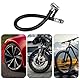 LAINIKE Reifenfüllschlauch Universal 36cm Reifenfüller Ventilverlängerung Luftpumpe Adapter mit Schrader Ventil Air Ventil Anschluss Schläuche für Auto, Motorrad, Fahrrad (MTB/Rennrad)