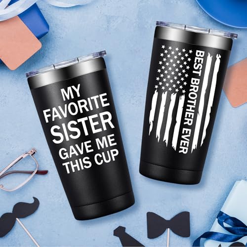 SpenMeta Gifts for Brother - Brother Gifts from Sister - 20oz Tumbler Cup - Image 4