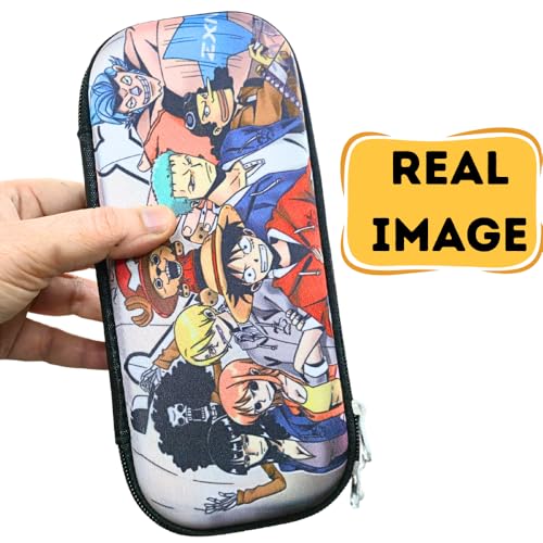 Image of FUNFOB Anime Pencil Box for School College for Pen Pencil Or Other Stationery Products | Luffy All Character