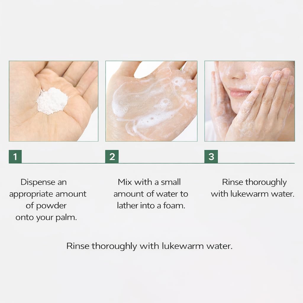 Deep Clear Enzyme Powder – Korean Skincare Enzyme Facial Cleanser Powder for Gentle Exfoliation & Pore Cleansing | Corn Starch & Papain Formula (120 g / 4.23 oz)