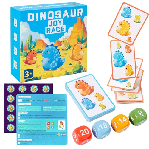 Matching-Spiel, Dinosaurier Matching Kartenspiel für Kinde, Lehrreiche Matching Karten, Montessori Spielzeug Hand-Auge-Koordination, Finde die Antwort Spielzeug, Bildungsspiel Kinderspielzeug Geschenk
