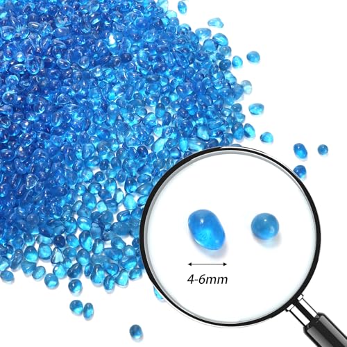 Lawei-5LB-Fish-Tank-Gravel-Polished-Small-Aquarium-Substrate-Gravel-Sand-Blue-Sea-Glass-Beads-for-Vases-Irregular-Decorative-Pebbles-Stones-for-Aquarium-Garden-Vase-Fillers-Succulent-Plants