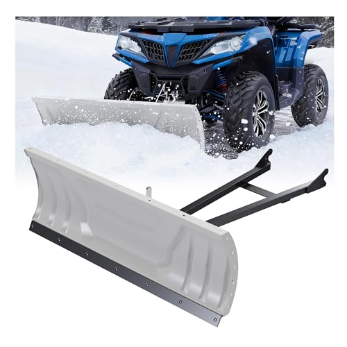KUAFU Snow Plow Blade Universal Kit Steel Adjustable 48" Complete Universal Kit Package Compatible with ATV Honda Kawasaki Polaris Aeon Crossland Arctic-Cat Alterra (You Will get 2 Packages)