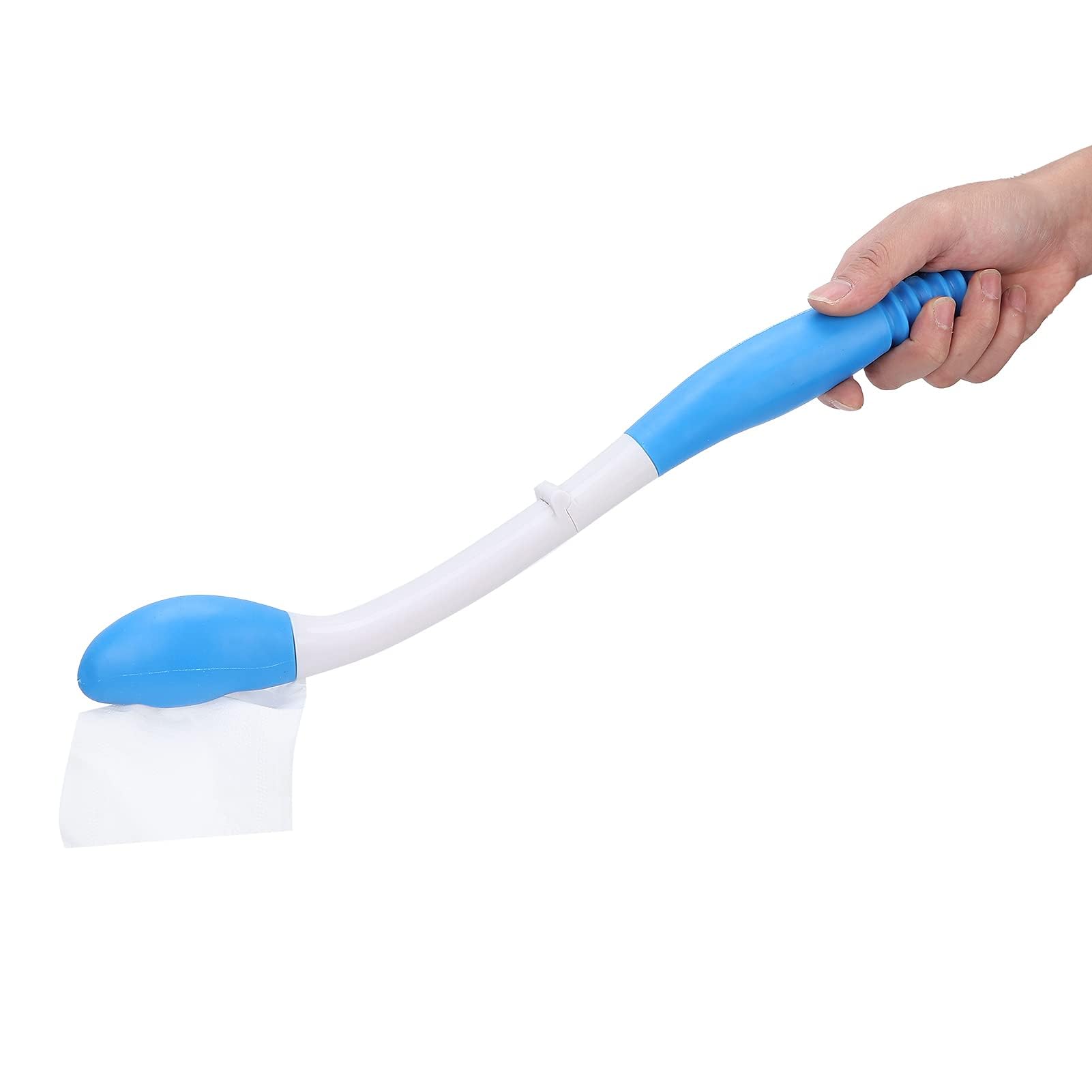 Aide aux Toilettes avec Poignée Longue Portée, Outil d'Assistance Mobilité pour Essuyage sans Se Pencher, Pince Papier Toilette Confortable