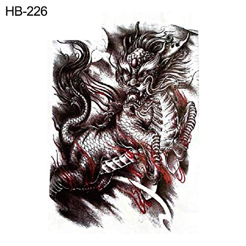 Cool Tiger Lion Dragon Arm Shoulder Waterproof Temporary Fake Tattoo Sticker - HB-226 qsbai