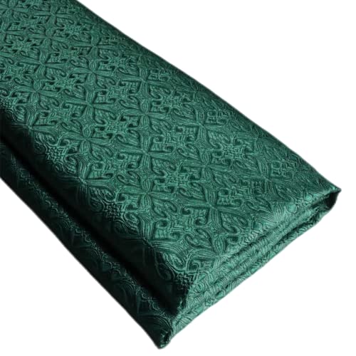Thick Linen Jacquard Brocade Fabric Faux Silk...