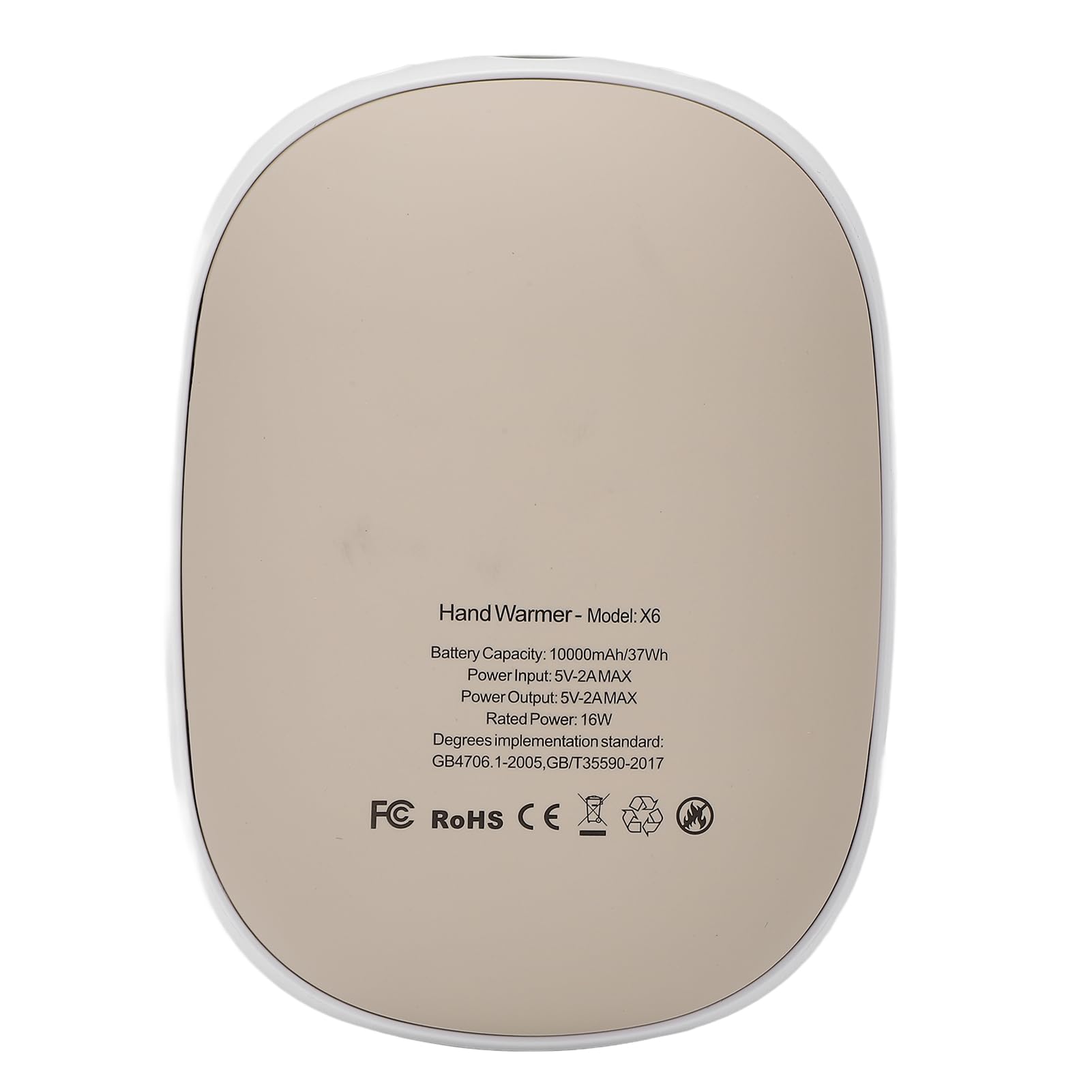 Scaldamani Elettrico Ricaricabile 3 in 1, Scaldamani Elettrico Ricaricabile da 10000 MAh con Ricarica Rapida di Tipo C e 3 modalità di Temperatura, per Campeggio All'aperto, Viaggi Invernali,