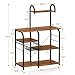 Mr IRONSTONE Bakers Rack Microwave Stand Kitchen 35.5