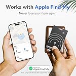Thin Wallet Tracker, [Apple MFi Certified] Wallet Tracker Card 0.07in Slim Rechargeable Smart Tracking Card Bluetooth Wallets Finder IP68 Waterproof for Purse, Keys, Bags, Passport (iOS Only) - Image 2