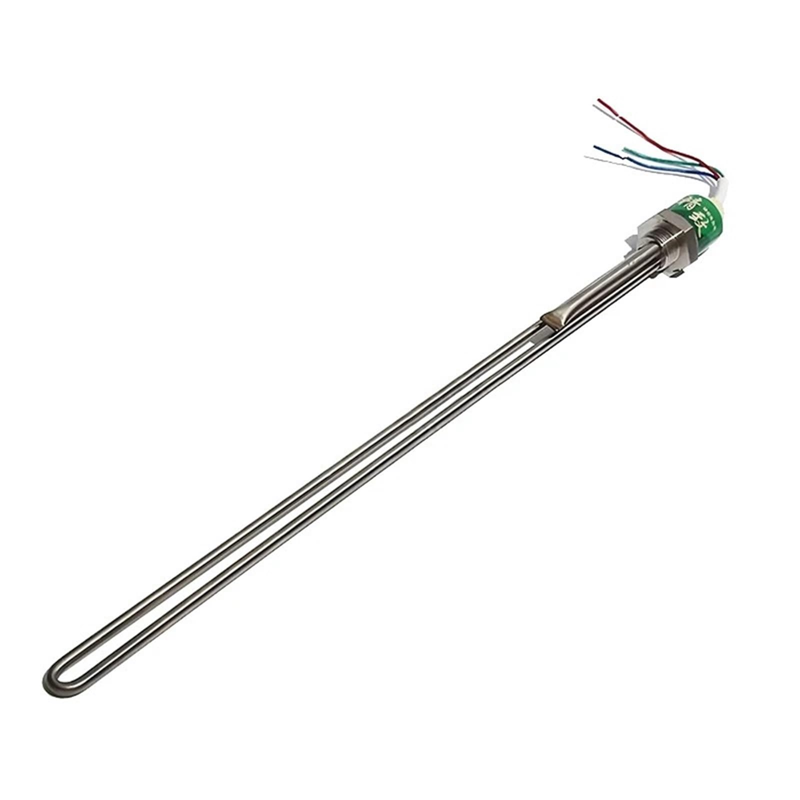 Elemento calentador de agua G3/4 220V y 1500W, suministro eléctrico insertado lateral rosca 25MM con termopar, 3 cables, 1 Uds