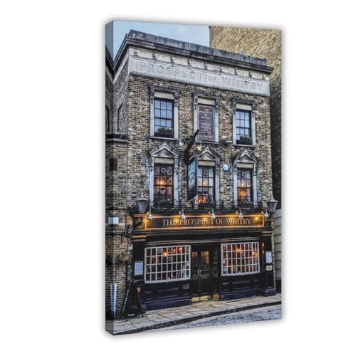 Poster sur toile Whitby Pub Prospects de Londres 20x30 cm pour deco