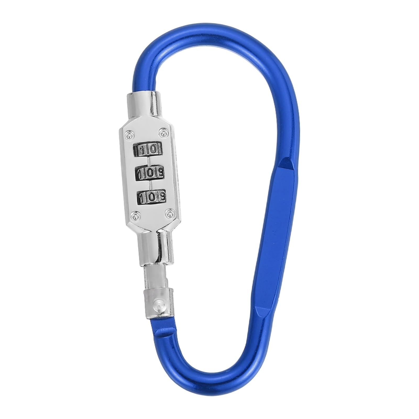 PATIKIL D-Shaped Code Combination Lock, (3.8" x 1.8", Blue)