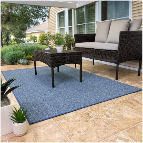 Tapete decorativo azul cobalto 4' x 8' miniatura 5
