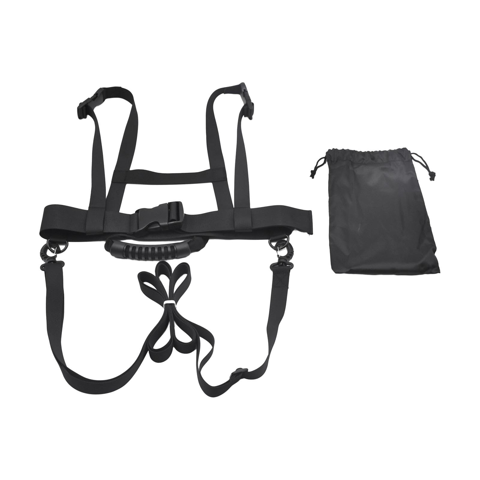 Harnais de ski et de snowboard pour enfants - Pour enseignement du ski et du ski - Noir - 30-52 cm
