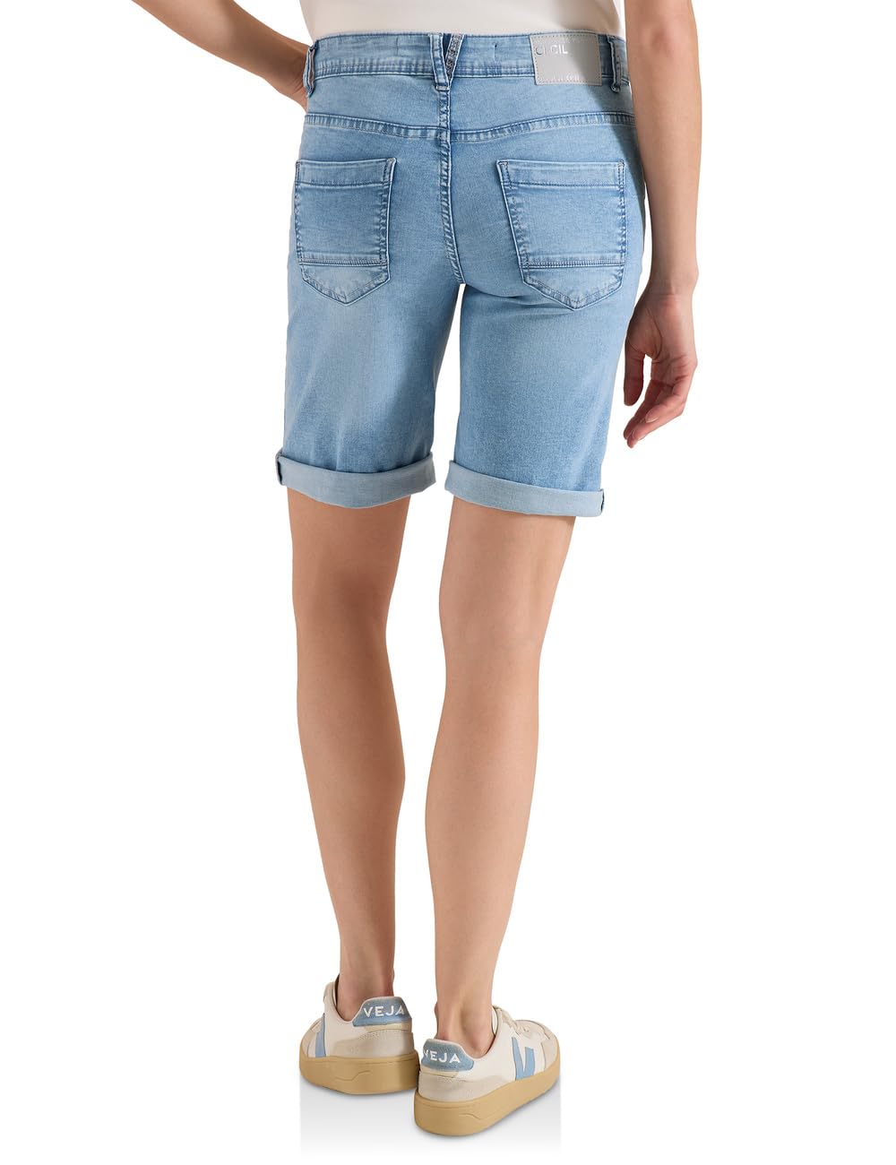 Cecil Damen Slim Leg Jeansshorts im Casual Fit