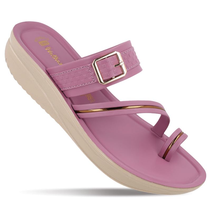 WALKAROO Women's Fashion Sandals with Cushion Sole - WLR72032 Mauve