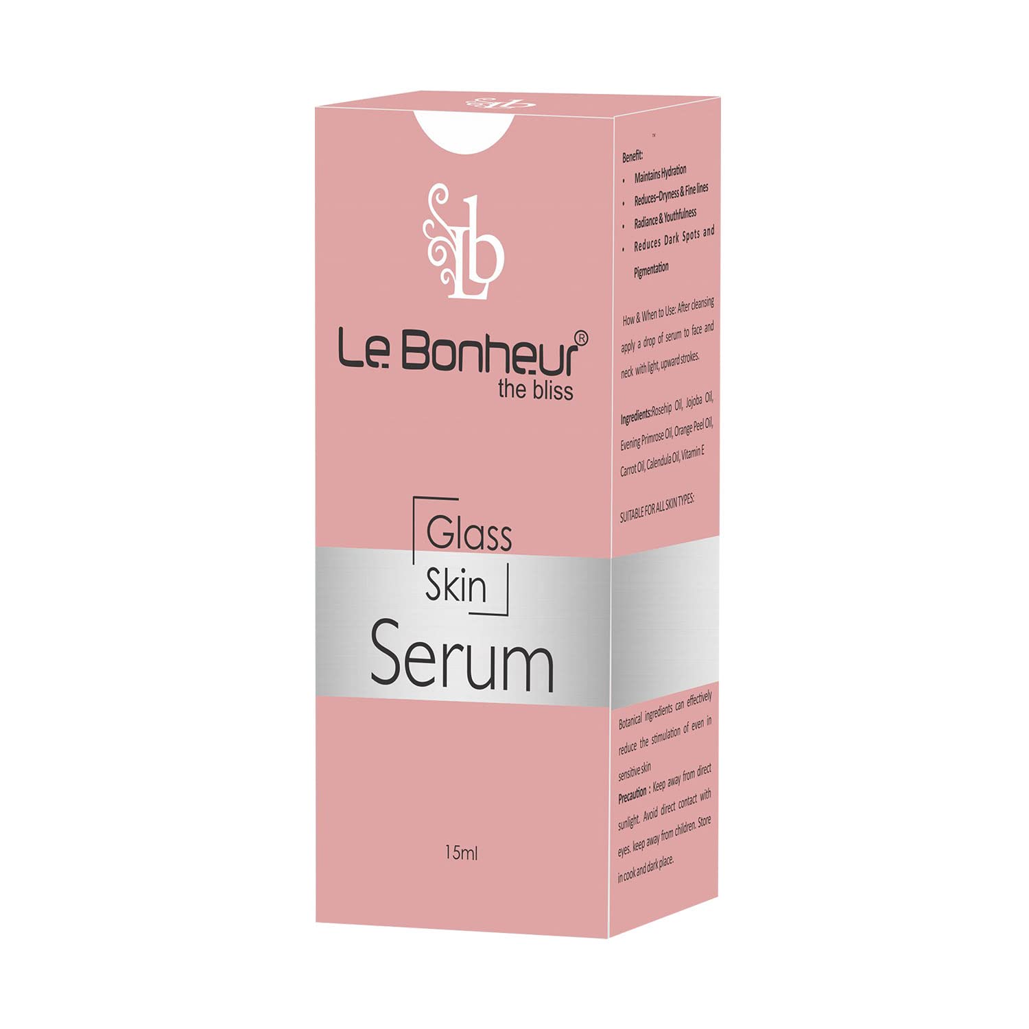 Le Bonheur Glass Skin Serum Serum to Reduces Dark Spots and Pigmentation (15 ml)