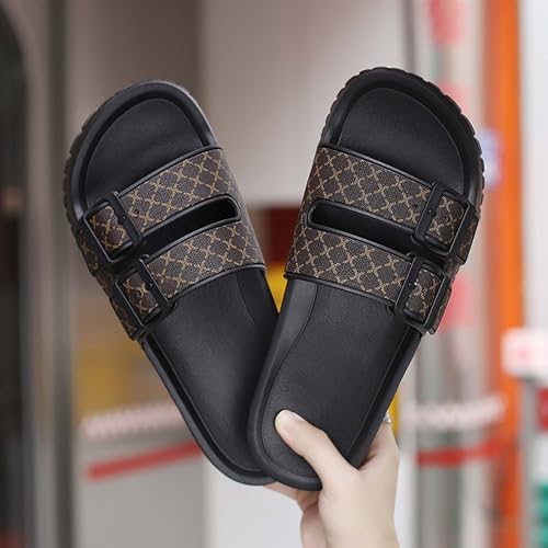 UANGLI Summer men's fashionable casual slippers sandals soft comfortable breathable beach shoes lightweight3