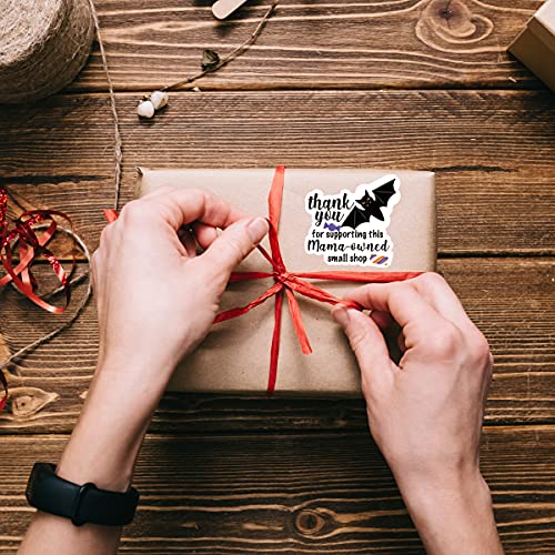 240 Pcs Thank You Support Mama Owned Stickers,Funny Small Business Envelopes Stickers For Business Packages/Handmade Goods/Bags,Halloween Theme Small Shop Business Stickers For Envelopes Seals #TOP4