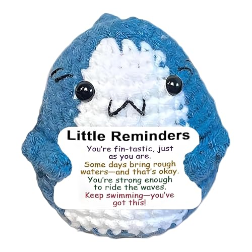 Emotional Support Sharks Shark Gifts for Sharks Lovers Emotional Support Gift with Card Good Luck Gifts Shark Stuff Suitable for Giving to Friends Family Women Men