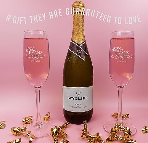 Personalized-Mr-and-Mrs-Champagne-Flutes-Wedding-Champagne-Flutes-Customized-Bride-and-Groom-Champagne-Glasses-Etched-Engraved-Toasting-Glasses-Custom-Engagement-Gifts-for-the-Couple Personalized Mr and Mrs Champagne Flutes Wedding Champagne Flutes Customized Bride and Groom Champagne Glasses Etched Engraved Toasting Glasses Custom Engagement Gifts for the Couple