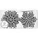 Sea Team Plastic Christmas Glitter Snowflake Ornaments Christmas Tree Decorations, 4-inch, Set of 36, Silver