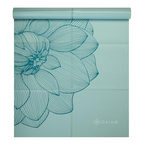 Gaiam Ultra-Thin Folding Travel Yoga Mat &ndash; 2mm Slim Foldable Mat for Yoga, Pilates & Floor...