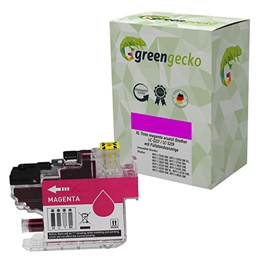 XL Tintenpatrone Magenta ersetzt Brother LC-3217 / LC-3219 für Brother MFC J5330, MFCJ 5335, MFC J 5730, MFC J6930 / Druckerpatrone Magenta/rot