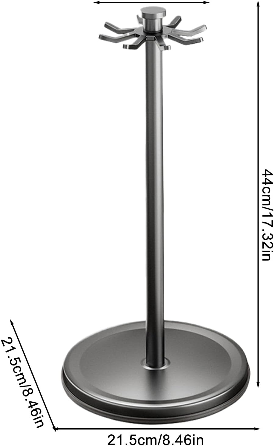 Utensil Organizer Stand - 400g Countertop Storage Rack, No Punch Double Purpose Rotating Flatware Holder, Large Capacity Steel Organizer | Tableware Convenient and Space Saving