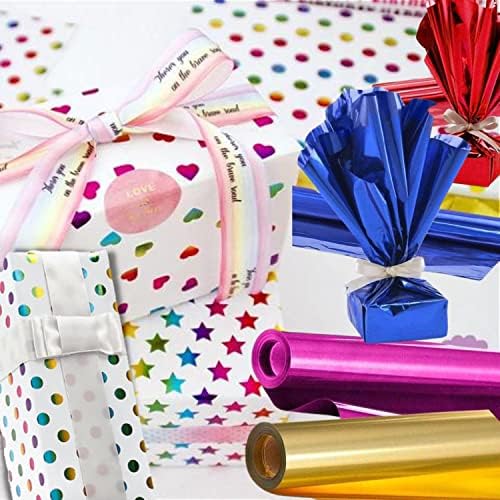 G4GADGET White Snow Spray 85ML/125G & 8 Premium Gift Wrapping Papers 70cm x 50cm Ideal, Trees and Wreaths