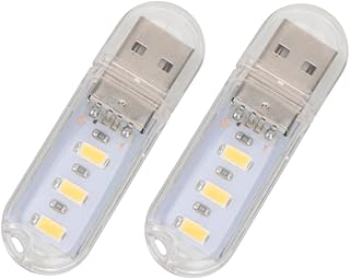 2PCS 3 Laptop Power Bank Computer Desk Light Rechargeable Spotlight Mini Table lamp Spotlight Indoor Night Light Stick USB Lamp Mini USB Light Notebook Lantern LED Desk lamp Travel